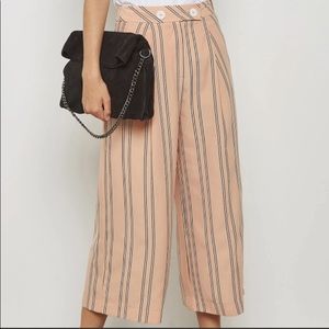NWT TOPSHOP Striped Culotte Trousers